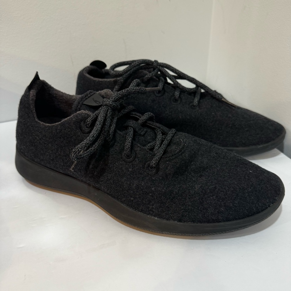 Allbirds Men's Wool Runner Charcoal Lace up Sneakers size 11
